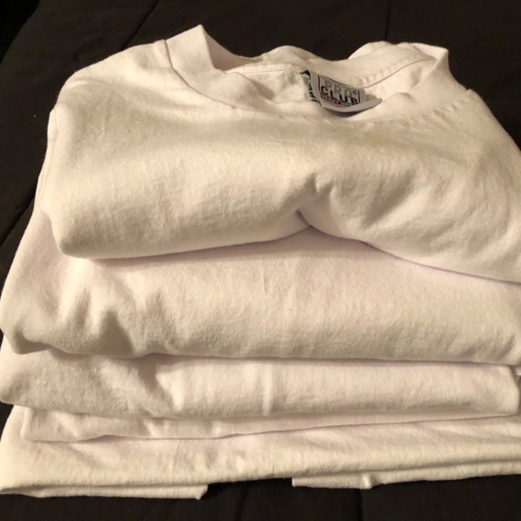 Bundle of 5 Pro club Heavy Cotton White Work Casual Shirts Sz. Xl - Picture 6 of 6